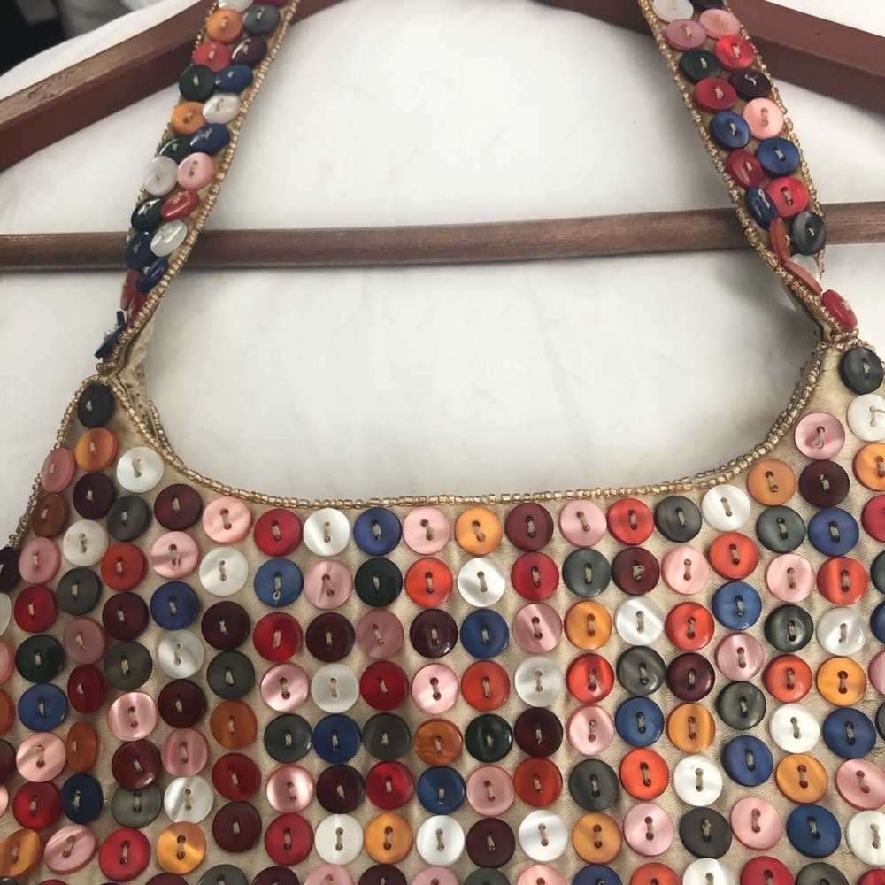 Unique multi colored handbag